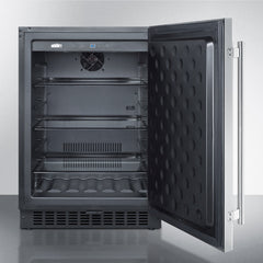 Summit 24" Wide Outdoor All-Refrigerator with 4.6 cu. ft. Capacity, 3 Glass Shelves, Right Hinge with Reversible Doors, with Door Lock, Frost Free Defrost Digital Thermostat, CFC Free - SPR627OS - The Home Selection
