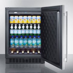 Summit 24" Wide Outdoor All-Refrigerator with 4.6 cu. ft. Capacity, 3 Glass Shelves, Right Hinge with Reversible Doors, with Door Lock, Frost Free Defrost Digital Thermostat, CFC Free - SPR627OS - The Home Selection