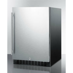 Summit 24" Wide Outdoor All-Refrigerator with 4.6 cu. ft. Capacity, 3 Glass Shelves, Right Hinge with Reversible Doors, with Door Lock, Frost Free Defrost Digital Thermostat, CFC Free - SPR627OS - The Home Selection