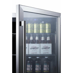 Summit 24" Wide Outdoor Beverage Center with 5 cu. ft. Capacity, Weatherproof Construction, CFC Free, Adjustable Cantilevered Shelves, Double-Pane Tempered Glass Door - SCR611GLOS - The Home Selection