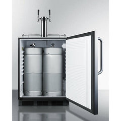 Summit 24" Wide Outdoor Wine Kegerator, ADA Compliant - SBC54OSBIADAWKDTWIN - The Home Selection