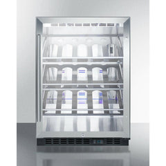 Summit 24" Wide Single Zone Built-In Commercial Wine Cellar - SCR610BLCH - The Home Selection