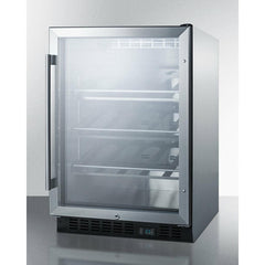 Summit 24" Wide Single Zone Built-In Commercial Wine Cellar - SCR610BLCH - The Home Selection