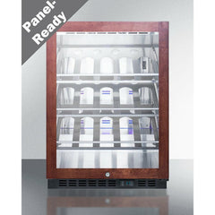 Summit 24" Wide Single Zone Built-In Commercial Wine Cellar with 5.0 Cu. Ft. Capacity, Digital Thermostat, Reversible Hinges - SCR610BLCHPNR - The Home Selection