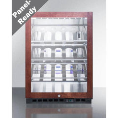 Summit 24" Wide Single Zone Built-In Commercial Wine Cellar with 5.0 Cu. Ft. Capacity, Digital Thermostat, Reversible Hinges - SCR610BLCHPNR - The Home Selection