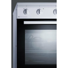 Summit 24" Wide Smooth Top Electric Range - CLRE24WH - The Home Selection