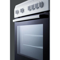 Summit 24" Wide Smooth Top Electric Range - CLRE24WH - The Home Selection