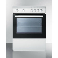 Summit 24" Wide Smooth Top Electric Range - CLRE24WH - The Home Selection