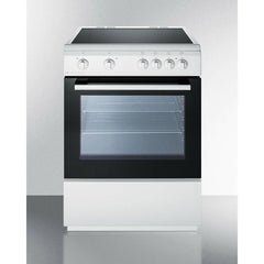 Summit 24" Wide Smooth Top Electric Range - CLRE24WH - The Home Selection