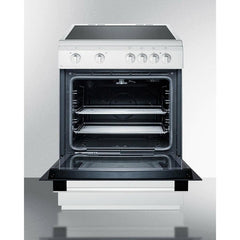 Summit 24" Wide Smooth Top Electric Range - CLRE24WH - The Home Selection
