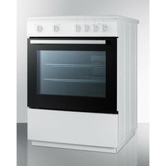Summit 24" Wide Smooth Top Electric Range - CLRE24WH - The Home Selection