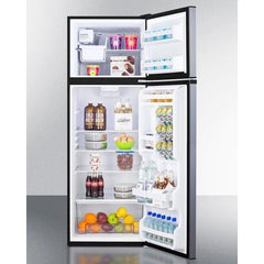 Summit 24" Wide Top Mount Refrigerator-Freezer With Icemaker - FF1293SSIM - The Home Selection