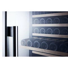 Summit 24" Wide Wine Cellar with 160 Bottles Bottle Capacity, Right Hinge, Glass Door, With Lock, 14 Extension Wine Racks, Digital Control, LED Light, Compressor Cooling, Star-K Certification, Digital Thermostat - SWC1966 - The Home Selection
