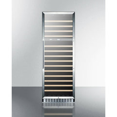 Summit 24" Wide Wine Cellar with 160 Bottles Bottle Capacity, Right Hinge, Glass Door, With Lock, 14 Extension Wine Racks, Digital Control, LED Light, Compressor Cooling, Star-K Certification, Digital Thermostat - SWC1966 - The Home Selection