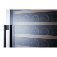 Summit 24" Wide Wine Cellar with 171 Bottles Bottle Capacity, Right Hinge, Glass Door, With Lock, 15 Extension Wine Racks, Digital Control, LED Light, Compressor Cooling, Star-K Certification, Automatic Defrost, Digital Thermostat - SWC1926 - The Home Selection
