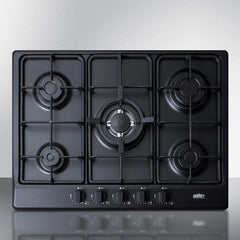Summit 27" Gas Cooktop Built in 5 Sealed Burners - GC527 - The Home Selection