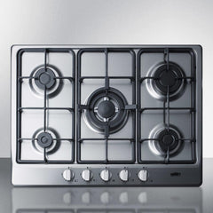 Summit 27" Gas Cooktop Built in 5 Sealed Burners - GC527 - The Home Selection