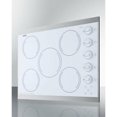 Summit 27" Wide 230V 5-Burner Radiant Cooktop - CRS5B1 - The Home Selection