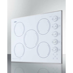 Summit 27" Wide 5 Burner Electric Cooktop - CR5B27 - The Home Selection