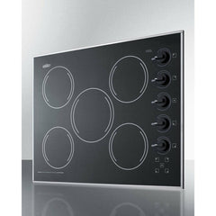 Summit 27" Wide 5 Burner Electric Cooktop - CR5B27 - The Home Selection