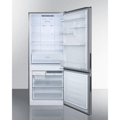 Summit 28" Wide Bottom Freezer Refrigerator - FFBF279SS - The Home Selection