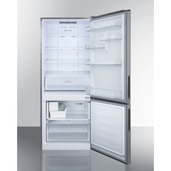 Summit 28" Wide Built-In Bottom Freezer Refrigerator - FFBF279SSBI - The Home Selection