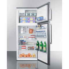 Summit 28" Wide Top Mount Refrigerator-Freezer With Icemaker - FF1512SSIM - The Home Selection