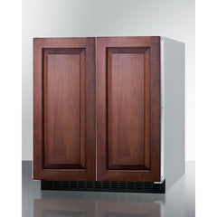 Summit 30" Side-by-Side Compact Refrigerator and Freezer with 5.4 Cu. ft. Capacity; LED lighting; Frost Free OPERATION - FFRF3075W - The Home Selection