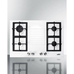 Summit 30" White Gas Cooktop - GC43 - The Home Selection