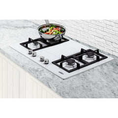 Summit 30" White Gas Cooktop - GC43 - The Home Selection