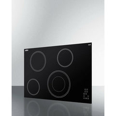Summit 30" Wide 208-240V 4-Burner Radiant Cooktop - CR4B30T11B - The Home Selection