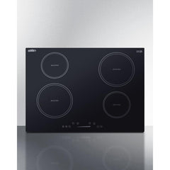 Summit 30" Wide 208-240V 4-Zone Induction Cooktop with 4 Elements, Hot Surface Indicator, ADA Compliant, Induction Technology, Child Lock, Safety Shut-Off Control - SINC4B301B - The Home Selection