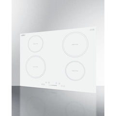 Summit 30" Wide 208-240V 4-Zone Induction Cooktop with 4 Elements, Hot Surface Indicator, ADA Compliant, Induction Technology, Child Lock, Safety Shut-Off Control - SINC4B302W - The Home Selection
