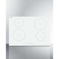Summit 30" Wide 208-240V 4-Zone Induction Cooktop with 4 Elements, Hot Surface Indicator, ADA Compliant, Induction Technology, Child Lock, Safety Shut-Off Control - SINC4B302W - The Home Selection
