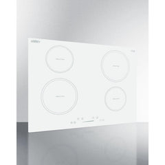 Summit 30" Wide 208-240V 4-Zone Induction Cooktop with 4 Elements, Hot Surface Indicator, ADA Compliant, Induction Technology, Child Lock, Safety Shut-Off Control - SINC4B302W - The Home Selection