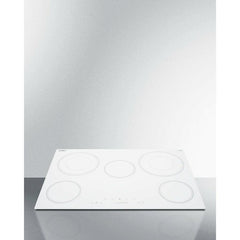 Summit 30" Wide 208-240V 5-Burner Radiant Cooktop with 5 Elements, Hot Surface Indicator, ADA Compliant, ETL Safety Listed, Child Lock, ETL, Residual Heat Indicator Light, Digital Touch Controls, EuroKera Glass Surface - CR5B30T - The Home Selection