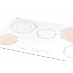 Summit 30" Wide 208-240V 5-Burner Radiant Cooktop with 5 Elements, Hot Surface Indicator, ADA Compliant, ETL Safety Listed, Child Lock, ETL, Residual Heat Indicator Light, Digital Touch Controls, EuroKera Glass Surface - CR5B30T - The Home Selection