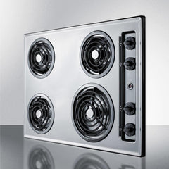 Summit 30" Wide 230V 4-Burner Coil Cooktop with 4 Elements, Hot Surface Indicator, UL Safety Listed, UL Listed - ZEL05 - The Home Selection