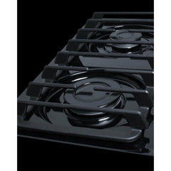 Summit 30" Wide 4-Burner Gas Cooktop with 4 Sealed Burners, Cast Iron Grates, Porcelainized Cooking Surface - TTL053S - The Home Selection