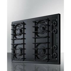 Summit 30" Wide 4-Burner Gas Cooktop with 4 Sealed Burners, Cast Iron Grates, Porcelainized Cooking Surface - TTL053S - The Home Selection