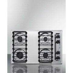 Summit 30" Wide 4-Burner Gas Cooktop - ZTL053S - The Home Selection
