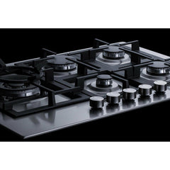Summit 30" Wide 5-Burner Propane Gas Cooktop in Stainless Steel - GCJ5SSLP - The Home Selection