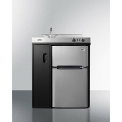 Summit 30" Wide All-In-One Kitchenette, Apartment Friendly 3.2 Cubic Feet cu. ft. Mini - C30ELBK - The Home Selection