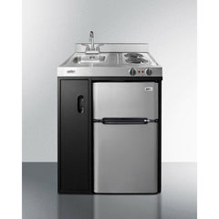 Summit 30" Wide All-In-One Kitchenette, Apartment Friendly 3.2 Cubic Feet cu. ft. Mini - C30ELBK - The Home Selection