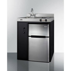 Summit 30" Wide All-In-One Kitchenette, Apartment Friendly 3.2 Cubic Feet cu. ft. Mini - C30ELBK - The Home Selection