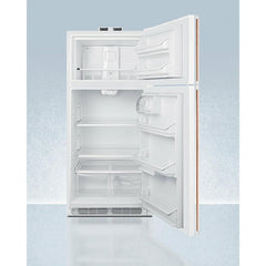 Summit 30" Wide Break Room Refrigerator-Freezer with Antimicrobial Pure Copper Handle - BKRF18WCP - The Home Selection