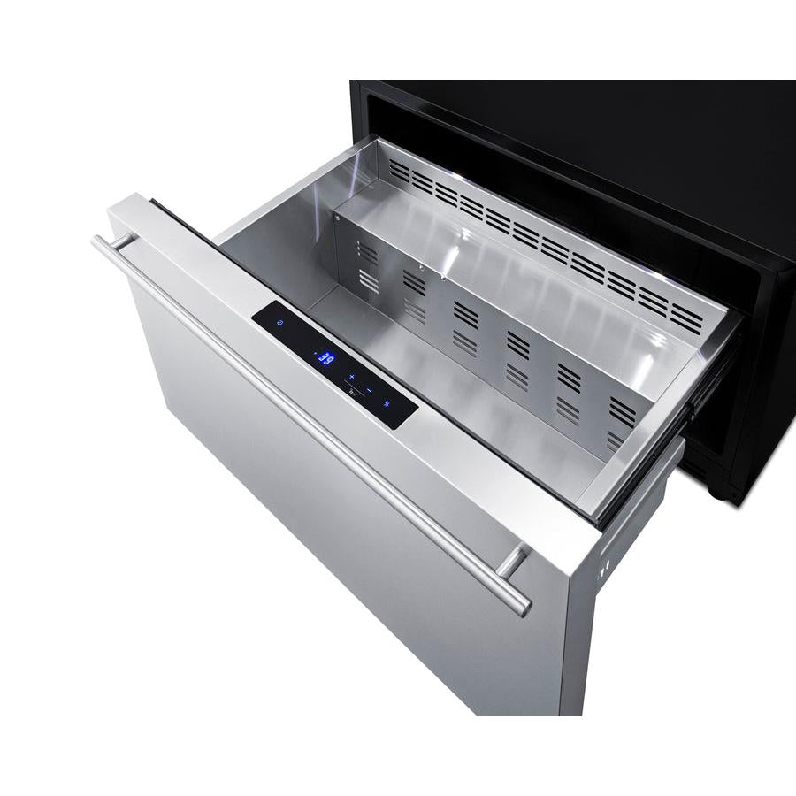 Summit 30" Wide Built-In Outdoor Drawer Refrigerator with 2.5 cu. ft. Capacity, Frost Free Defrost, CFC Free, Outdoor Use Approved, Sabbath Mode - SDR301OS - The Home Selection