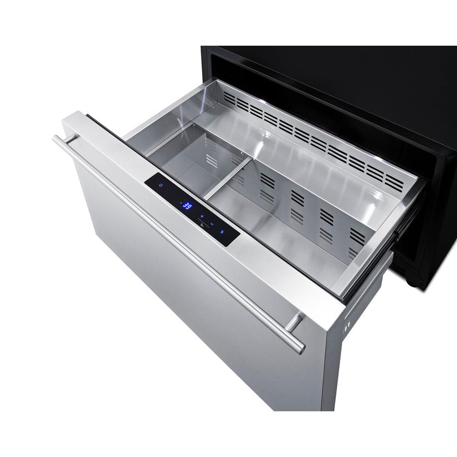 Summit 30" Wide Built-In Outdoor Drawer Refrigerator with 2.5 cu. ft. Capacity, Frost Free Defrost, CFC Free, Outdoor Use Approved, Sabbath Mode - SDR301OS - The Home Selection