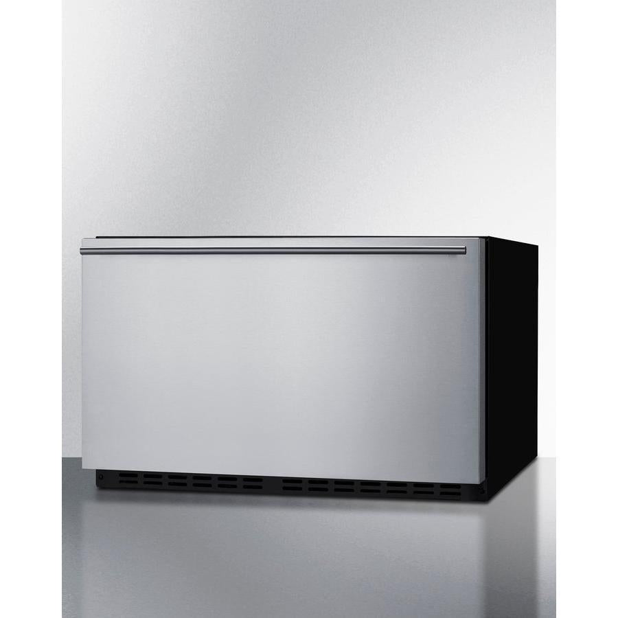 Summit 30" Wide Built-In Outdoor Drawer Refrigerator with 2.5 cu. ft. Capacity, Frost Free Defrost, CFC Free, Outdoor Use Approved, Sabbath Mode - SDR301OS - The Home Selection