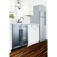 Summit 30" Wide Built-In Wine/Beverage Center with 5.8 cu. ft. Capacity Lock, 10 Shelves Including Wine Racks, Digital Thermostat - SWBV3067B - The Home Selection